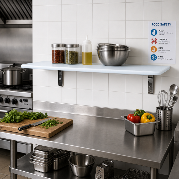 Product image #2 for Eagle Group 36 In. x 10 In. Wall-Mounted Poly Drop Shelf