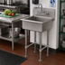 Thumbnail image #2 for Advance Tabco Freestanding Stainless Steel Service Sink with 24