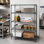 Thumbnail image #3 for Metro Super Erecta A446K3 4-Shelf Green Epoxy-Coated Adjustable Wire Shelving Starter Unit, 42"W x 21"D x 63"H