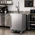 Thumbnail image #3 for Summit Commercial 24-Inch Dual Tap Nitro-Infused Cold Brew Coffee Dispenser, Indoor/Outdoor, Built-In or Freestanding, 5.6 Cu. Ft.