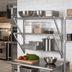 Thumbnail image #2 for Eagle Group 3-Sided Double Truss Stainless Steel Shelving Frame, 36 x 18 Inches
