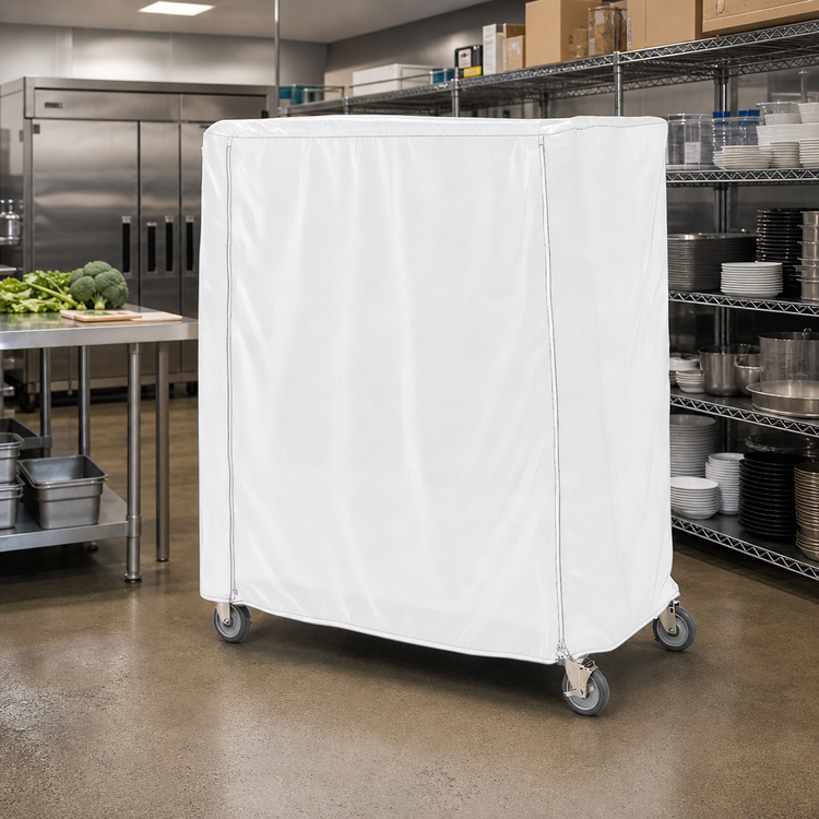 Product image #2 for Metro Waterproof Vinyl-Nylon Cart Cover for 60 x 21 x 74 Inch Queen Mary and Banquet Carts