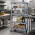 Thumbnail image #2 for Quantum Millenia Mobile Polymer Shelving Starter Unit, 30 x 24 x 62 Inches, 4 Shelves, Gray