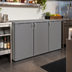 Thumbnail image #2 for Glastender One-Zone Remote Bar Profile Back Bar Cooler, 60 Inch, 3-Section, 3-Door