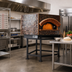 Thumbnail image #2 for Univex Stone Hearth Pentagonal Gas Pizza Dome Oven with Iron Stand, 13 x 12-Inch Pizza Capacity