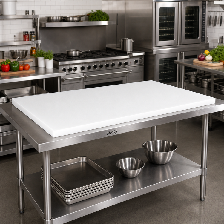 Product image #2 for John Boos 72-Inch x 36-Inch x 1-Inch Thick Reversible Poly Work Table Top Replacement