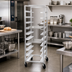 Thumbnail image #2 for Channel Manufacturing OT-83 Single Section Aluminum Oval Tray Rack, 4-Tray Capacity, 8-Inch Spacing