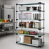 Thumbnail image #2 for Quantum 5-Shelf Solid Stainless Steel Shelving Starter Kit, 42W x 21D x 86H