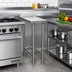 Thumbnail image #2 for Eagle Deluxe Series 12-Inch x 36-Inch 304 Stainless Steel Filler Table with Rear Upturn
