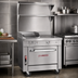 Thumbnail image #2 for Southbend Platinum 32-Inch Heavy Duty Gas Range with 16-Inch Hot Top, 16-Inch Griddle, and Standard Oven