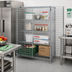 Thumbnail image #2 for Quantum Stationary Open-Wire Chrome Security Cage with Doors and Panels, 48