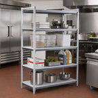 Thumbnail image #2 for Cambro Camshelving® Elements EXSK2142S4480 4-Shelf Solid Universal Shelf Kit, 21 x 42 Inches, Speckled Gray