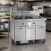 Thumbnail image #2 for Imperial Four-Battery Electric Floor Model Fryer with Built-In Filter System and Dump Station, 75 lb. Tanks