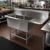 Thumbnail image #2 for John Boos Pro-Bowl Floor Model 2-Compartment Stainless Steel Sink with 36-Inch Right Drainboard