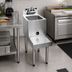 Thumbnail image #2 for CHOICE Freestanding Stainless Steel Underbar Blender Station with Sink and Backsplash, 18-Inch Wide, Right-Hand Faucet