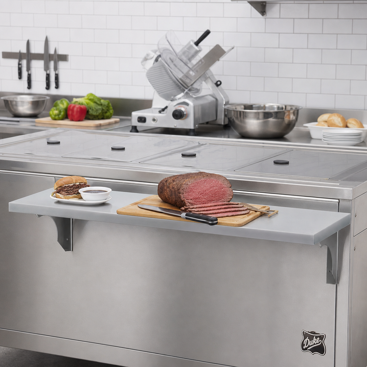 Product image #2 for Duke Stainless Steel Flush-Mount Carving Board for 60-Inch Steam Tables