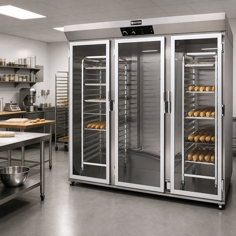 Product image #2 for Doyon E336R Roll-In Three-Section Proofer Cabinet, 3 Single Pan Rack Capacity