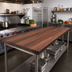 Thumbnail image #2 for Boos Block Full-Length Edge Grain American Black Walnut Kitchen Countertop, 108 x 32 x 2-1/4 Inch, Varnique Finish