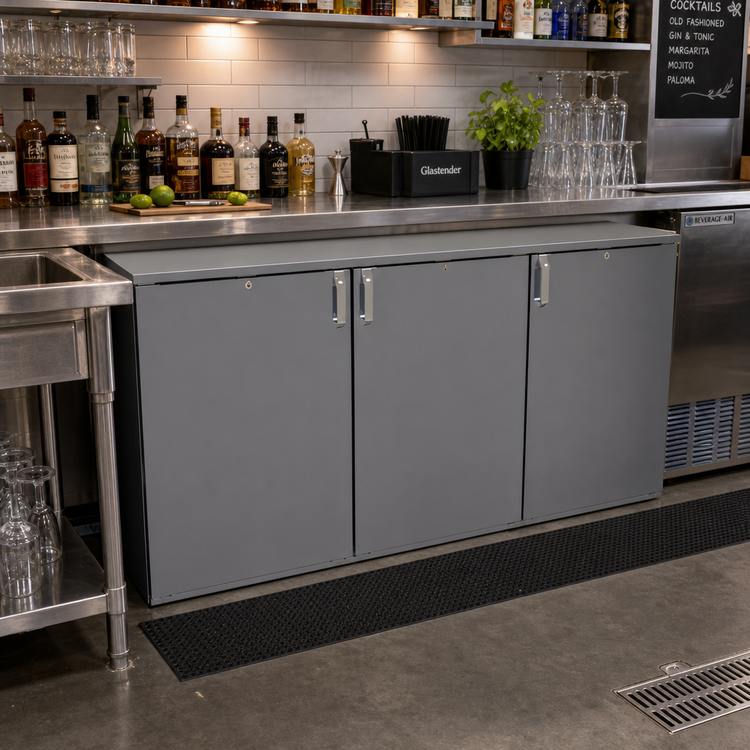 Product image #2 for Glastender CS1RB72 72-Inch Shallow-Depth Three-Section Remote Back Bar Cooler