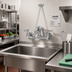 Thumbnail image #2 for Fisher Wall-Mount Service Sink Mixing Faucet with 6-Inch Spout and Vacuum Breaker