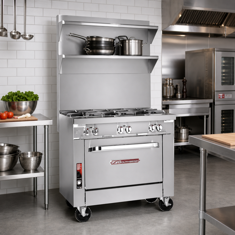 Product image #2 for Southbend Platinum 36-Inch Heavy Duty Gas Sectional Range with Cabinet Base and Six Open Burners