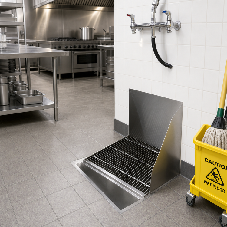 Product image #2 for Advance Tabco Flush-With-Floor Recessed Mop Sink, 33-3/8 x 24 Inch Bowl, 10 Inch Deep