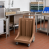 Thumbnail image #3 for Cambro Camdolly® Coffee Beige Dish Rack Dolly with Handle and Big Rear Wheels, 350 lb Capacity