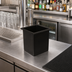 Thumbnail image #2 for Bar Maid Square Black Polyethylene Bottle Well / Drip Catcher