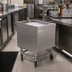 Thumbnail image #2 for Advance Tabco Underbar Basics Portable Insulated Stainless Steel Ice Bin Caddy, 24 Inch Wide, 100 lb Capacity