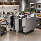 Thumbnail image #2 for Firex (Middleby) Baskett UPRIG062_V1 62-Gallon Gas Tilting Kettle, Indirect Heat, Full Jacket, 316 Stainless Steel Liner