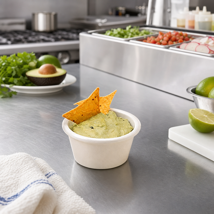 Product image #2 for American Metalcraft 3 oz White Smooth-Sided Melamine Ramekin