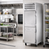 Thumbnail image #2 for True Spec Series One-Section Pass-Thru Freezer with Stainless Steel Half Doors and Self-Contained Top-Mounted Refrigeration