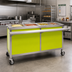 Thumbnail image #2 for Director's Choice DCS4-HFU-B Mobile Hot Food Table, 4-Well, Electric, 64-Inch