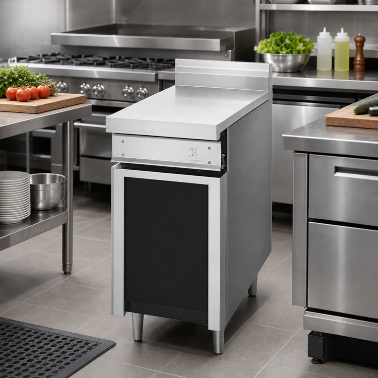 Product image #2 for Titan 24-Inch Open Cabinet Stainless Steel Spreader Cabinet Base