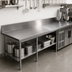 Thumbnail image #2 for John Boos 132-Inch x 25-Inch Stainless Steel Countertop with 6-Inch Boxed Backsplash
