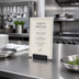 Thumbnail image #2 for American Metalcraft Black Stainless Steel Square Menu Card Holder, 1-1/2 Inch Length