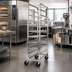 Thumbnail image #2 for Channel Manufacturing Mobile Stainless Steel End-Load Platter Rack, 12-Platter Capacity