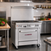 Thumbnail image #2 for Southbend Ultimate 36-Inch Gas Restaurant Range with 4 Burners, 12-Inch Griddle, Cabinet Base and Hi-Shelf Backriser