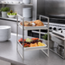 Thumbnail image #3 for American Metalcraft Stainless Steel Two-Tier Buffet Riser, 16-1/2 Inches High