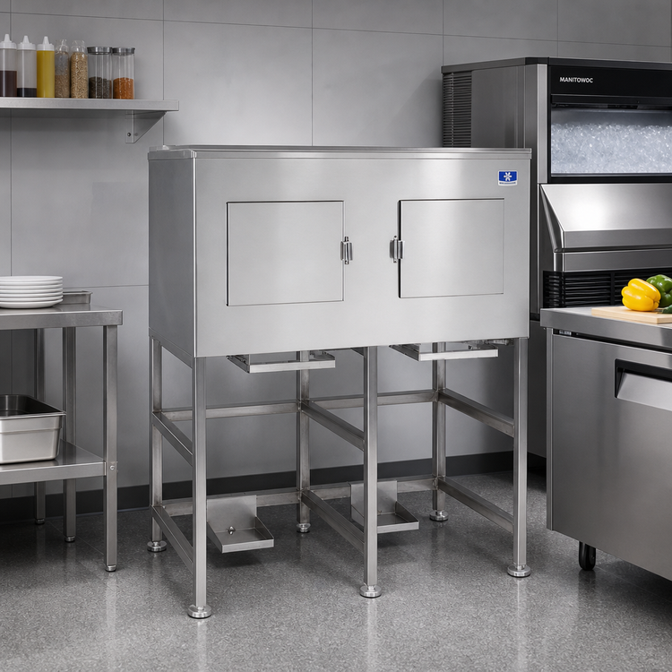 Product image #3 for Manitowoc LBCS1360 Upright Ice Storage Bin, 722 lb Capacity, Stainless Steel