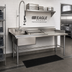 Thumbnail image #2 for Eagle Group 72-Inch Straight Soiled Dishtable with Pre-Rinse Sink, Right-to-Left Operation