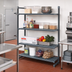Thumbnail image #2 for Cambro Camshelving Basics Plus 24-Inch x 60-Inch x 64-Inch 4-Tier Vented Add-On Polymer Shelving Unit