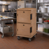 Thumbnail image #3 for Cambro Ultra Camcart® Double-Compartment Front-Loading Insulated Food Pan Carrier with Security Package, 120 Qt., Coffee Beige