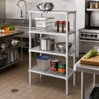 Thumbnail image #2 for Channel Manufacturing EC2442 4-Inch E-Channel Adjustable Aluminum Shelf, 42W x 24D x 2H, 1,200-lb. Capacity