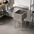 Thumbnail image #2 for Sapphire Manufacturing 1-Compartment Sink with Left Drainboard, 304 Stainless Steel, 32-1/2 x 20-1/2 x 44-1/4 Inches