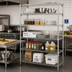 Thumbnail image #2 for Metro Super Erecta Super Adjustable 5-Shelf Chrome Plated Wire Shelving Starter Unit
