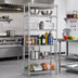 Thumbnail image #2 for Eagle Group 5-Tier Starter Wire Shelving Unit, 36W x 18D x 86H, Stainless Steel Finish