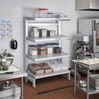 Thumbnail image #2 for Channel Manufacturing SC2060 Solid Aluminum Cantilever Shelving Unit, 60 W x 20 D, 700 lb. Capacity
