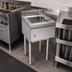 Thumbnail image #2 for BK Resources Slimline Underbar Single-Compartment Dump Sink