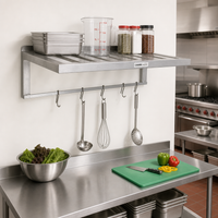 Channel TBWS2036 All-Welded T-Bar Aluminum Wall Shelf, 36 in. W x 20 in. D